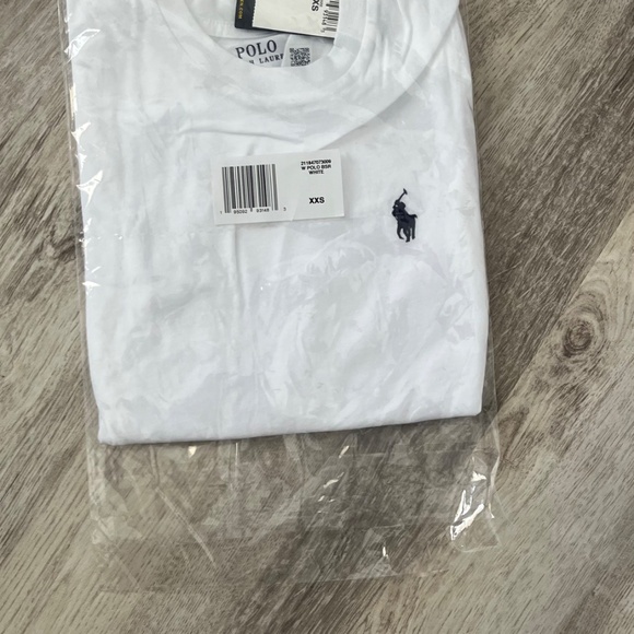 Soft cotton crew neck t-shirt accented with signature pony embroidery White XXS - Picture 2 of 4